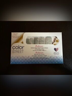 Color Street Deep Ocean Pedicure Nail Polish Strips